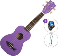 Soprano Ukulele Kala Makala Shark Basic SET Purple Soprano Ukulele