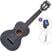 Konsert-ukulele Mahalo ML2SH Basic SET Smoke Haze Konsert-ukulele