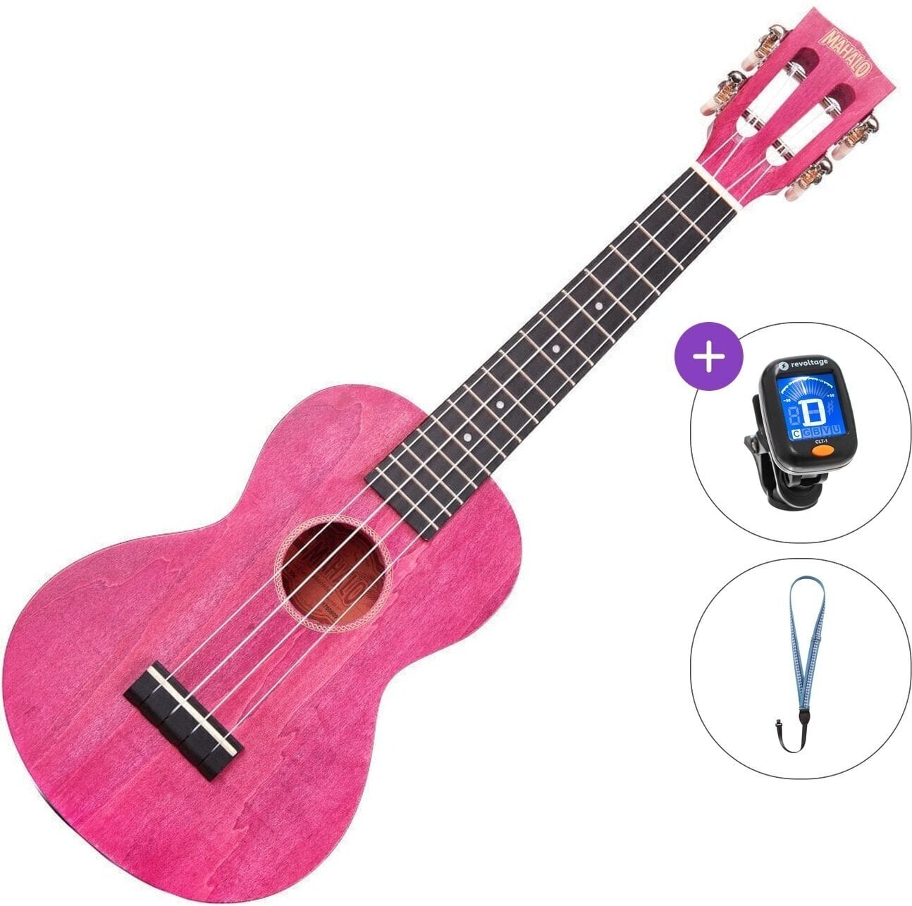Kontsert ukulele Mahalo ML2BC Basic SET Berry Crush Kontsert ukulele
