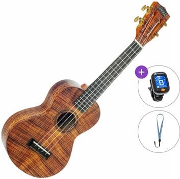 Konsert-ukulele Mahalo MA2KA Artist Elite Series Basic SET Photo Flame Koa Konsert-ukulele - 1