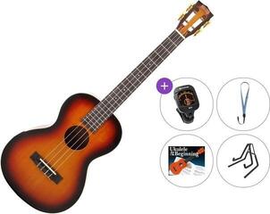 Ukelele barítono Mahalo MJ4 Premium SET 3-Tone Sunburst Ukelele barítono