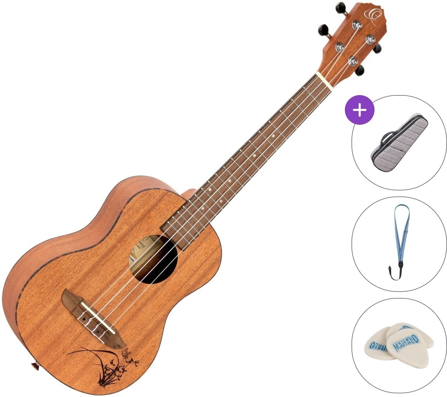 Ukulele tenor Ortega RU5MMM Standard SET Natural Ukulele tenor