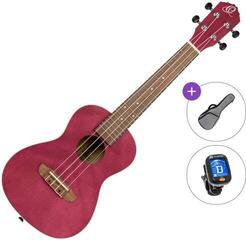 Concert Ukulele Ortega RURUBY Basic SET Ruby Raspberry Concert Ukulele