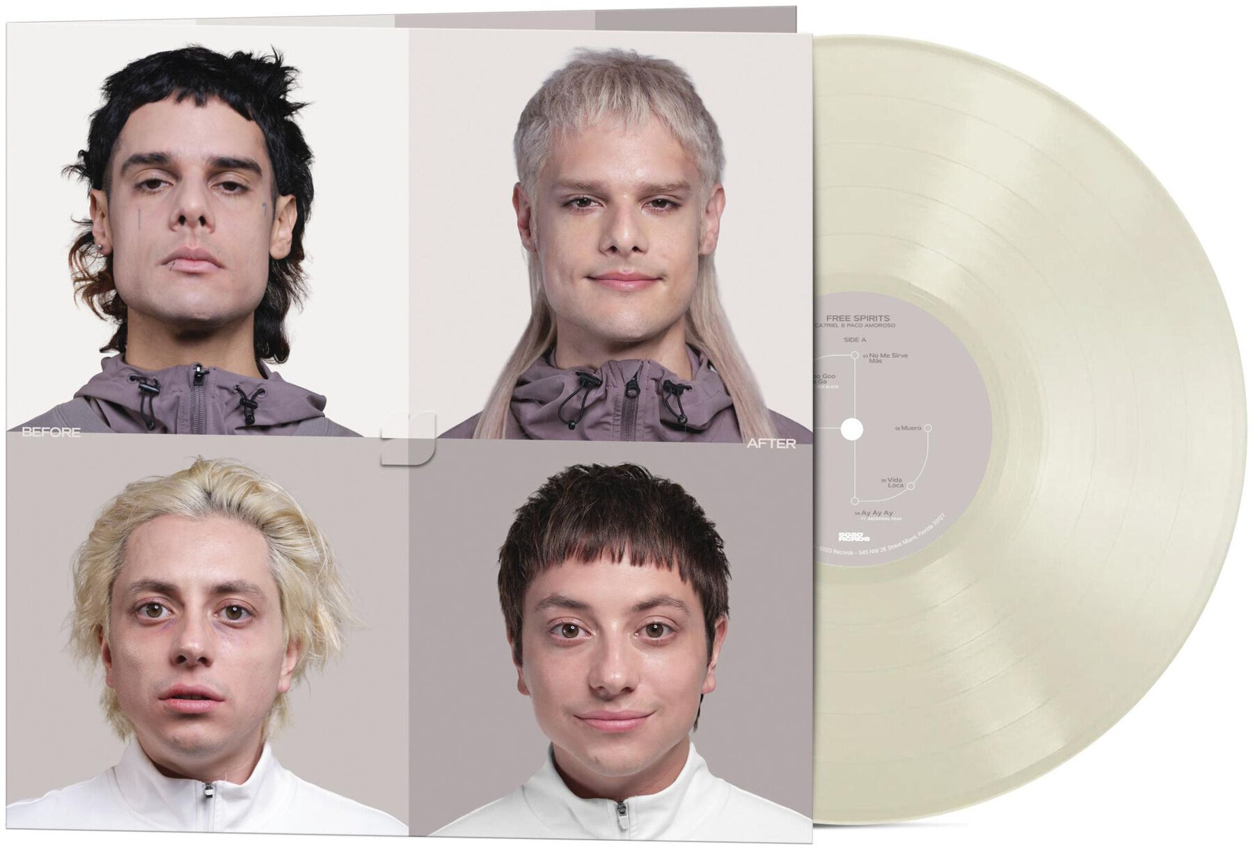 Vinylskiva CA7RIEL & Paco Amoroso - Free Spirits (Bone Coloured) (LP)