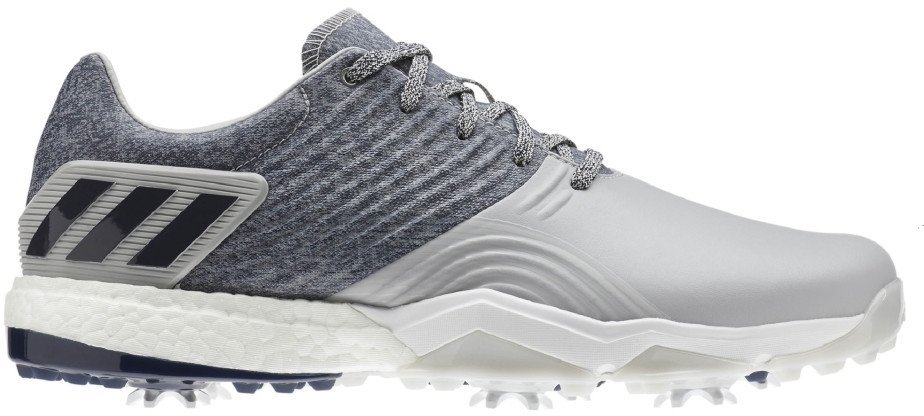 Мъжки голф обувки Adidas Adipower 4Orged Mens Golf Shoes Grey 2/Collegiate Navy/Raw White UK 9,5