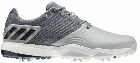 Golfskor för herrar Adidas Adipower 4Orged Mens Golf Shoes Grey 2/Collegiate Navy/Raw White UK 9,5 - 1