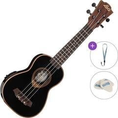 Сопрано укулеле LAG BABYTKU-118SE Basic SET Black Сопрано укулеле