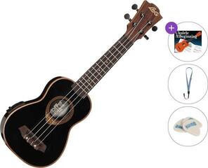 Сопрано укулеле LAG BABYTKU-118SE Standard SET Black Сопрано укулеле