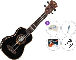 Сопрано укулеле LAG BABYTKU-118SE Premium SET Black Сопрано укулеле