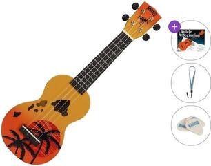 Soprano Ukulele Mahalo Hawaii Standard SET Hawaii Orange Burst Soprano Ukulele