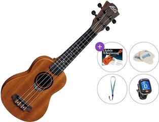 Soprano Ukulele LAG BABY TKU-110 Tiki Standard SET Natural Satin Soprano Ukulele