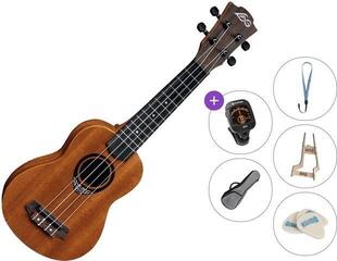 Soprano Ukulele LAG BABY TKU-110 Tiki Premium SET Natural Satin Soprano Ukulele