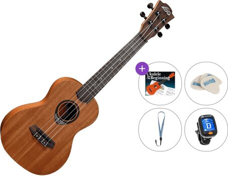 Concert Ukulele LAG TKU-110 Tiki Uku Standard SET Natural Concert Ukulele - 1