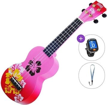 Sopraninė ukulelė Mahalo Hibiscus Basic SET Hibiscus Red Burst Sopraninė ukulelė - 1