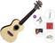 Concert Ukulele LAG TKU-150 Tiki Uku Premium SET Natural Concert Ukulele