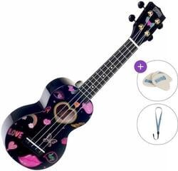 Сопрано укулеле Mahalo Heart Basic SET Heart Black Сопрано укулеле