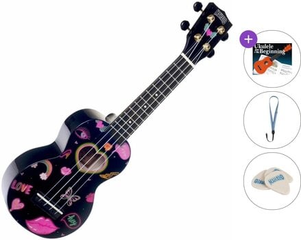 Сопрано укулеле Mahalo Heart Standard SET Heart Black Сопрано укулеле - 1