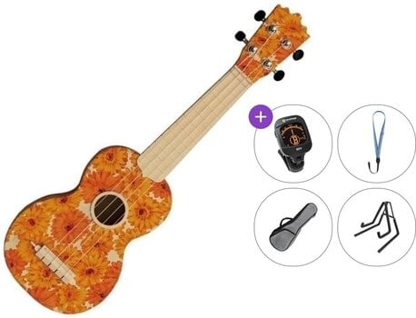 Sopran ukulele Pasadena WU-21F1-WH Premium SET Orange Sopran ukulele - 1