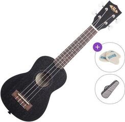 Sopran ukulele Kala KA-15S Basic SET Black Sopran ukulele