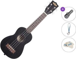 Сопрано укулеле Kala KA-15S Standard SET Black Сопрано укулеле