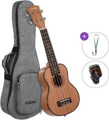 Sopraninė ukulelė Cascha HH 2026 Basic SET Standard SET Natural Sopraninė ukulelė