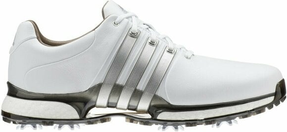 Scarpa da golf da uomo Adidas Tour360 XT Mens Golf Shoes Cloud White/Silver Metallic/Dark Silver Metallic UK 8 - 1