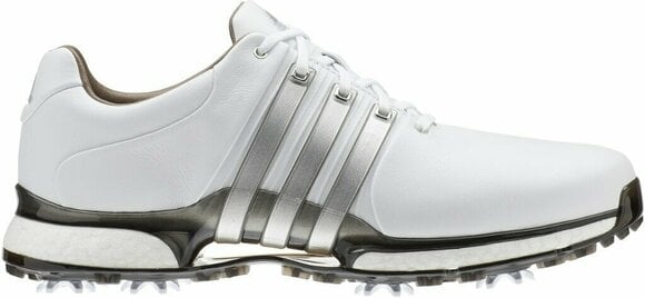 Heren golfschoenen Adidas Tour360 XT Mens Golf Shoes Cloud White/Silver Metallic/Dark Silver Metallic UK 10,5 - 1