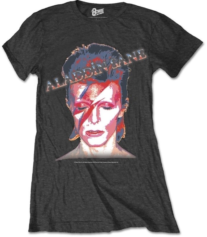 Camiseta de manga corta David Bowie Camiseta de manga corta Aladdin Sane Black L