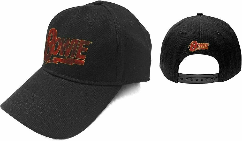 David Bowie Kappe Flash Logo Black
