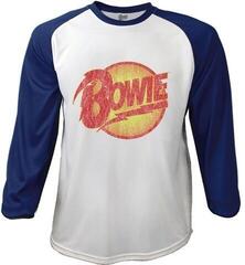 David Bowie Unisex Raglan Tee Smoking Blue