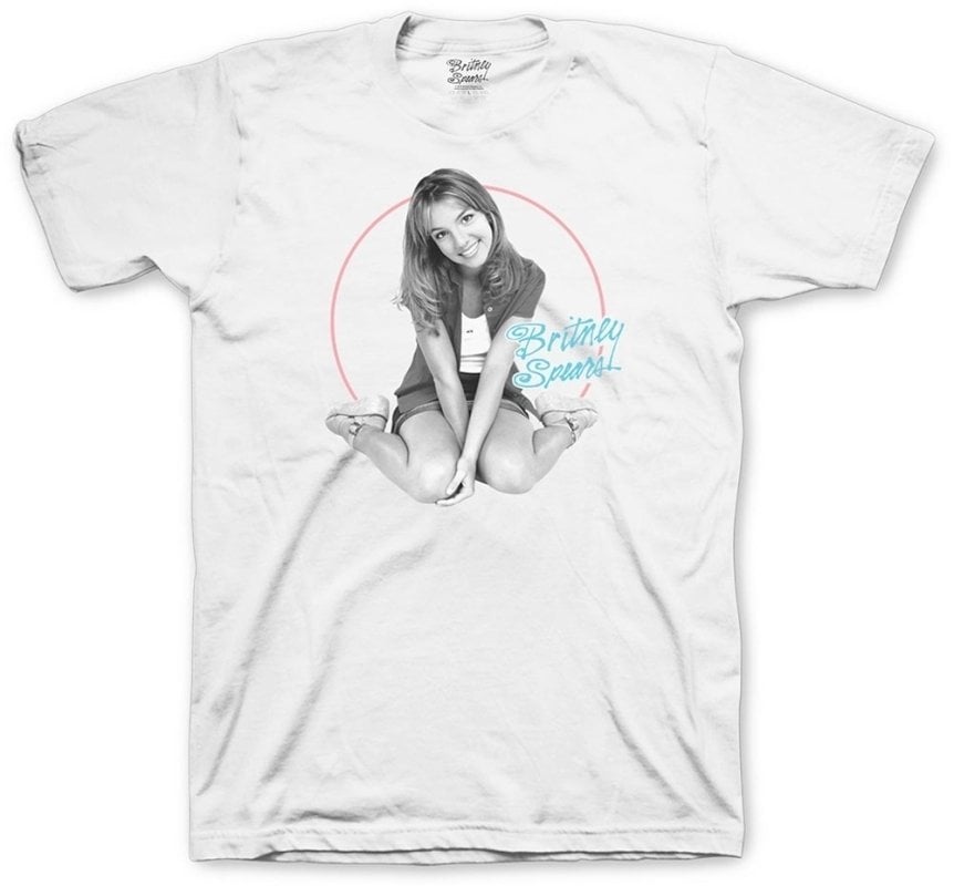 T-Shirt Britney Spears T-Shirt Classic Circle White L