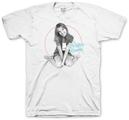 Britney Spears Camiseta de manga corta Classic Circle Blanco M