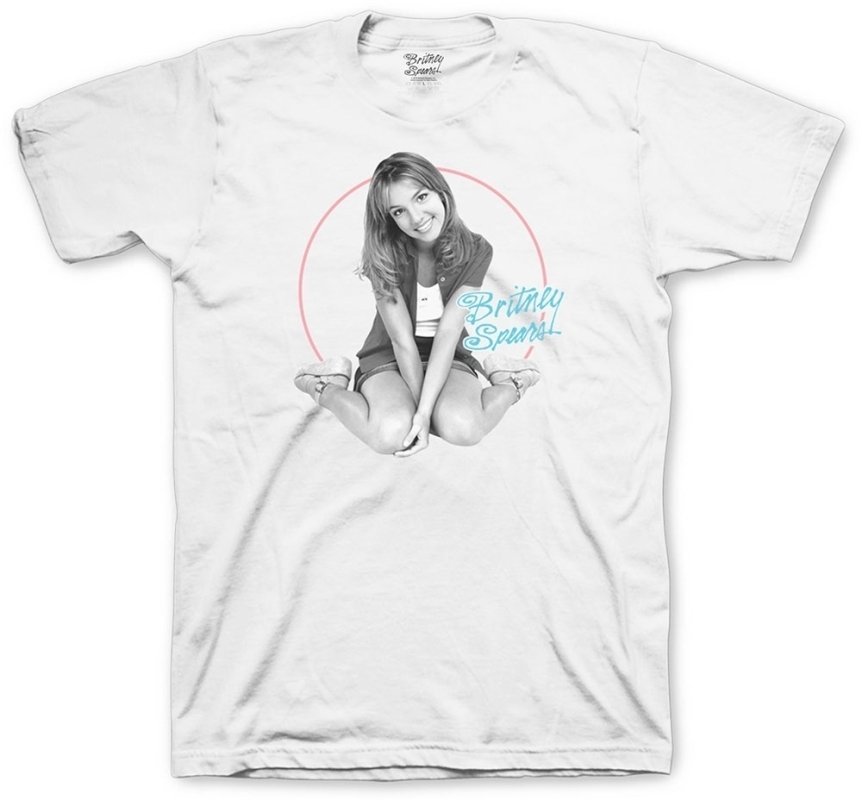 Camiseta de manga corta Britney Spears Camiseta de manga corta Classic Circle White S