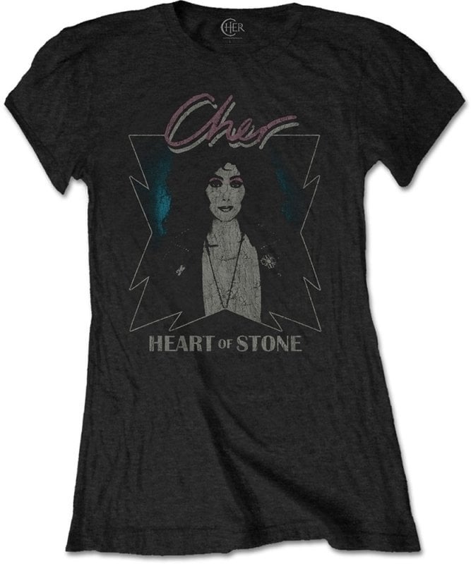 T-Shirt Cher T-Shirt Heart of Stone Female Black M