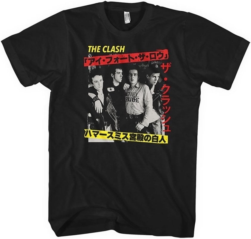 Camiseta de manga corta The Clash Camiseta de manga corta Kanji Negro L