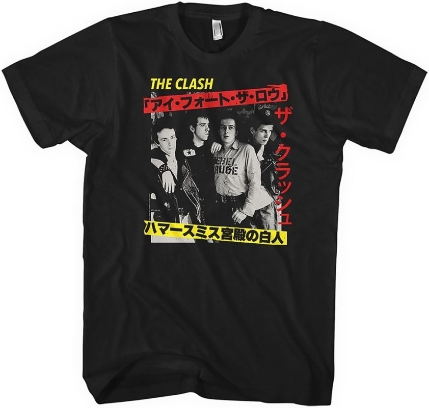 Skjorta The Clash Skjorta Kanji Unisex Svart 2XL