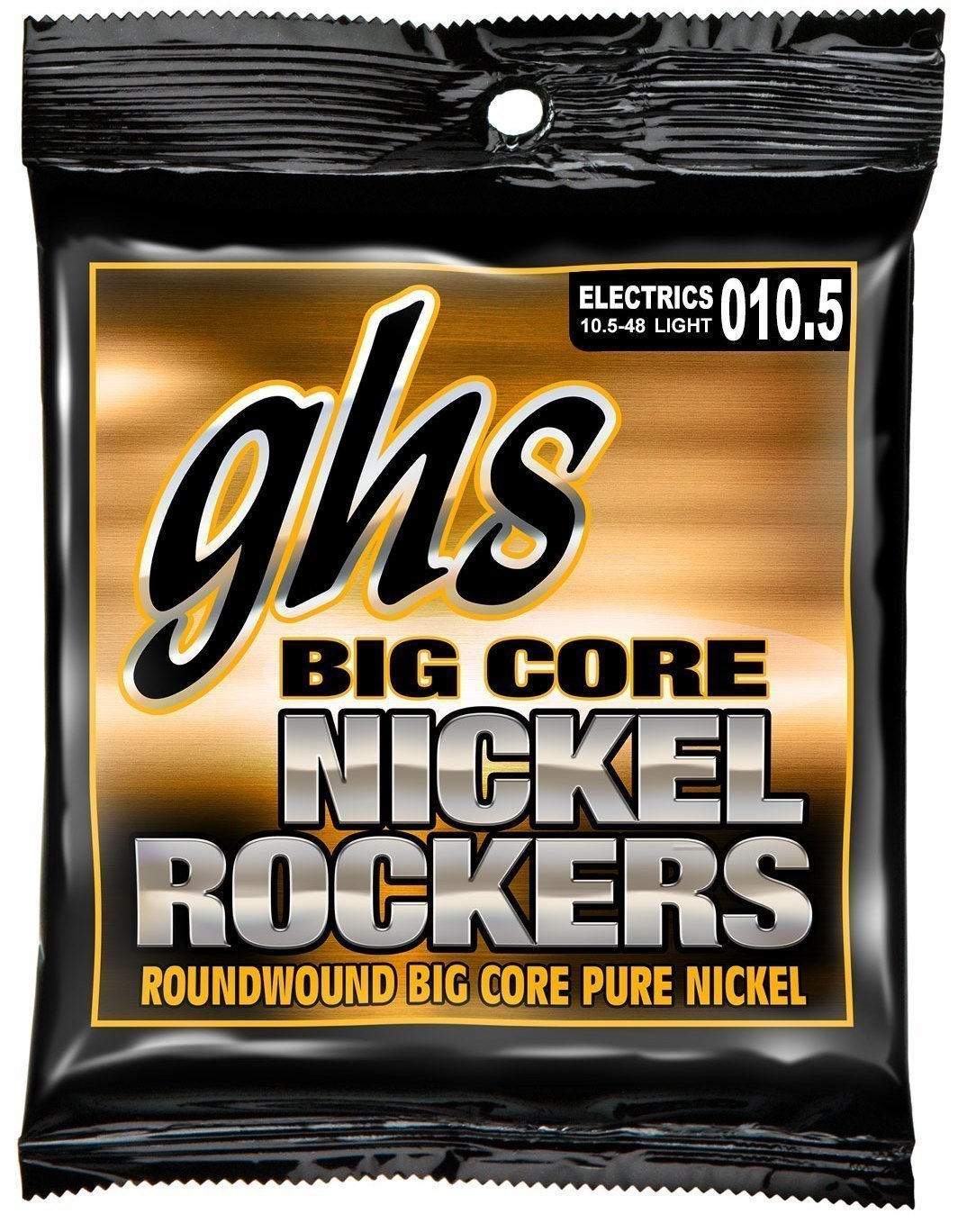 Cordes pour guitares électriques GHS Big Core Nickel Rockers 10,5-48
