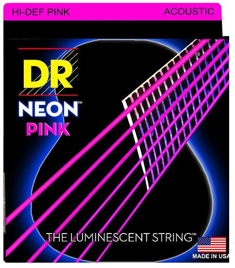 Snaren voor akoestische gitaar DR Strings NPA-12 HiDef Neon