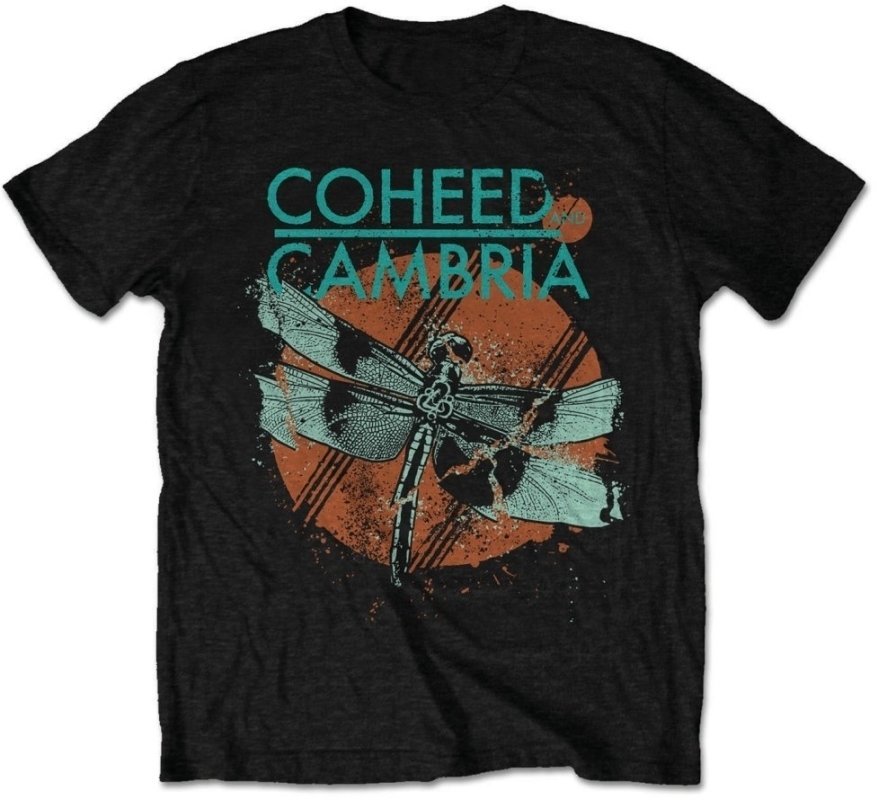 T-shirt Coheed & Cambria T-shirt Dragonfly Preto L
