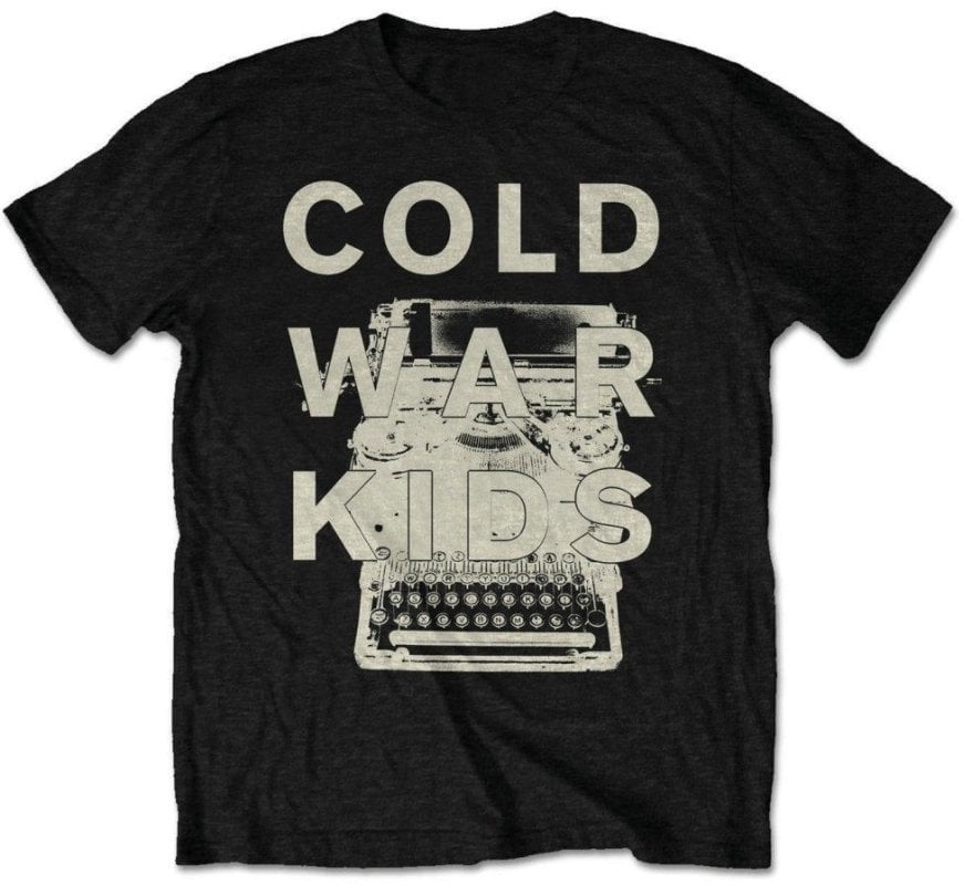 Skjorte Cold War Kids Skjorte Typewriter Black M