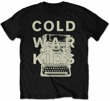 T-Shirt Cold War Kids T-Shirt Typewriter Black M - 1