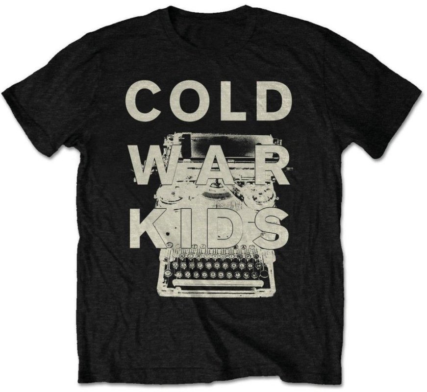 T-shirt Cold War Kids T-shirt Typewriter Noir S