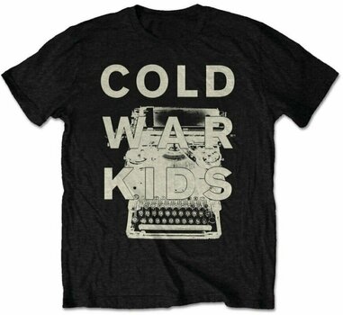 T-shirt Cold War Kids T-shirt Typewriter Noir S - 1