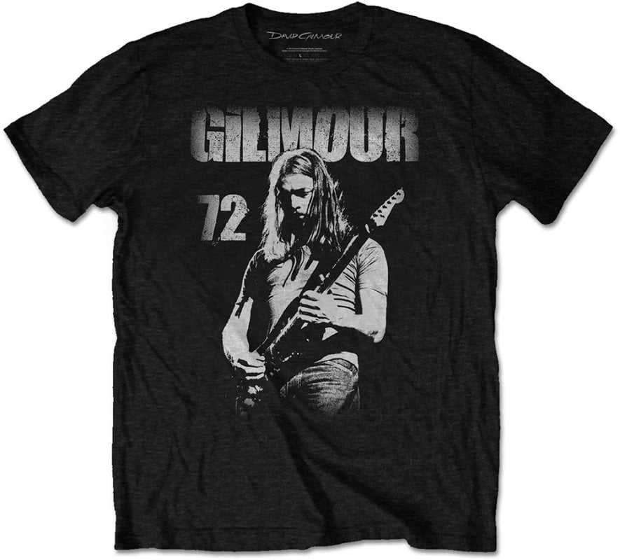T-Shirt David Gilmour T-Shirt 72 Unisex Black L