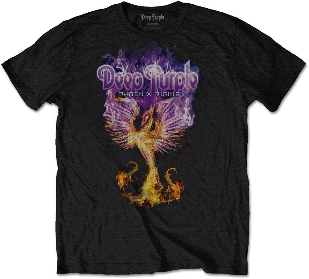 T-Shirt Deep Purple T-Shirt Phoenix Rising Black M