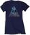 T-shirt Def Leppard T-shirt Triangle Logo Femme Navy L