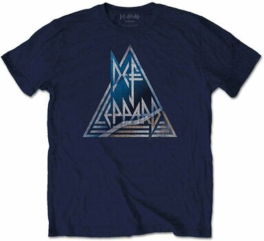 Maglietta Def Leppard Unisex Tee Triangle Logo M - 1