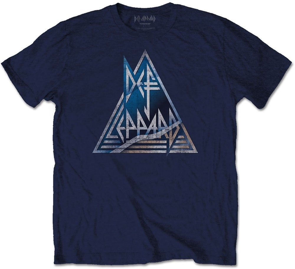 Koszulka Def Leppard Koszulka Triangle Logo Navy S