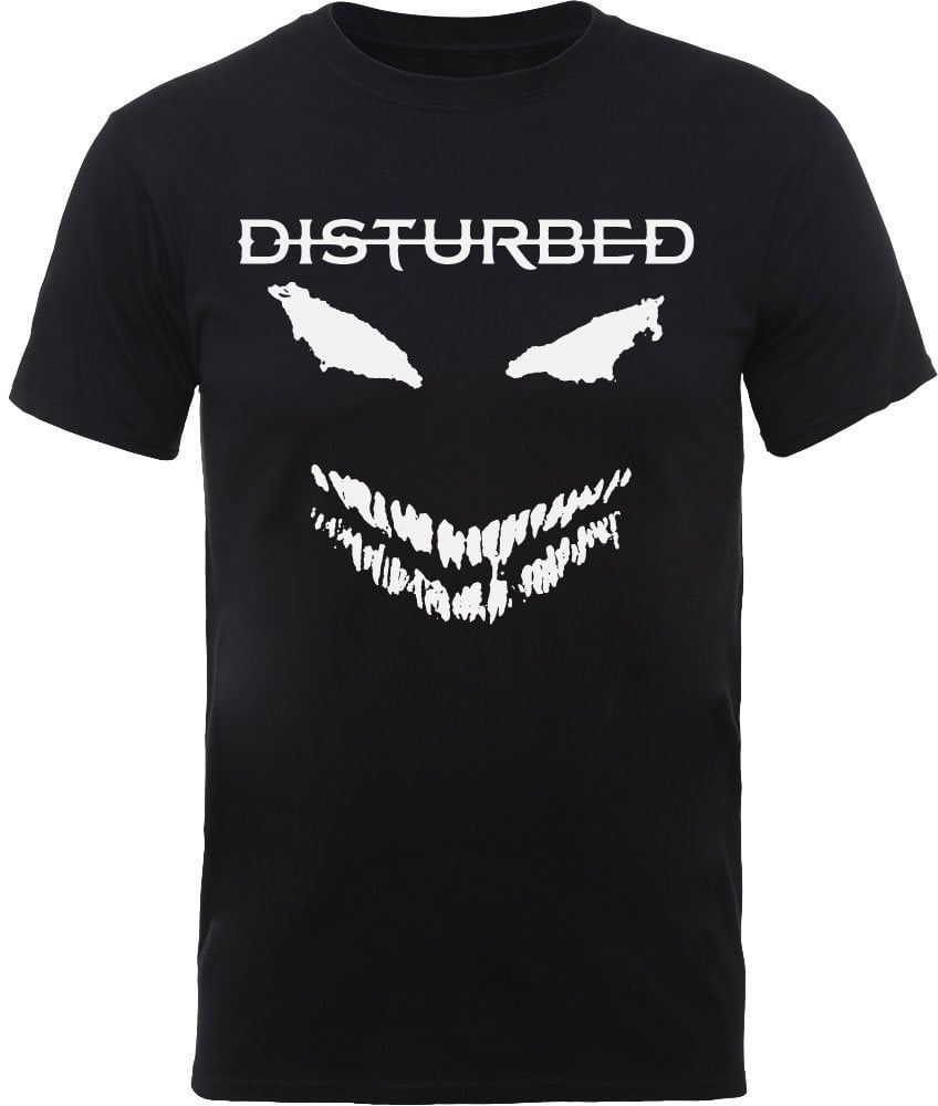 Camiseta de manga corta Disturbed Camiseta de manga corta Scary Face Candle Unisex Black M