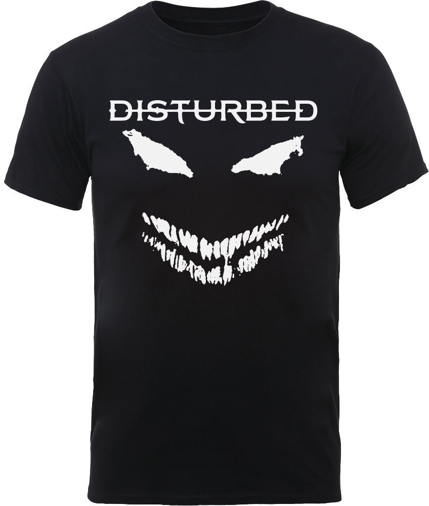 T-Shirt Disturbed T-Shirt Scary Face Candle Unisex Black S